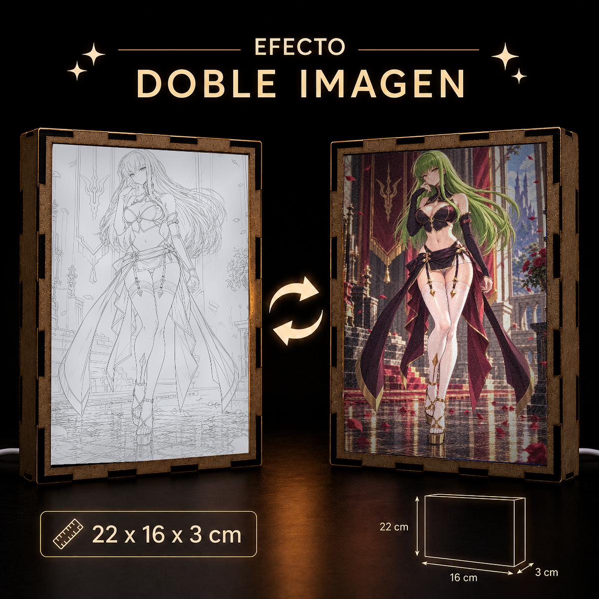 Lámpara C.C. - Code Geass - Palacio Carmesí - producto AnimeWaifu