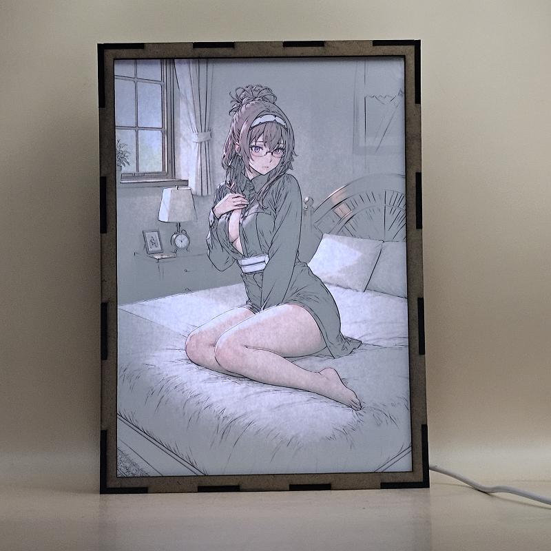 Lámpara Lilya Greyrat - Mushoku Tensei - lámpara encendida con luz ambiente