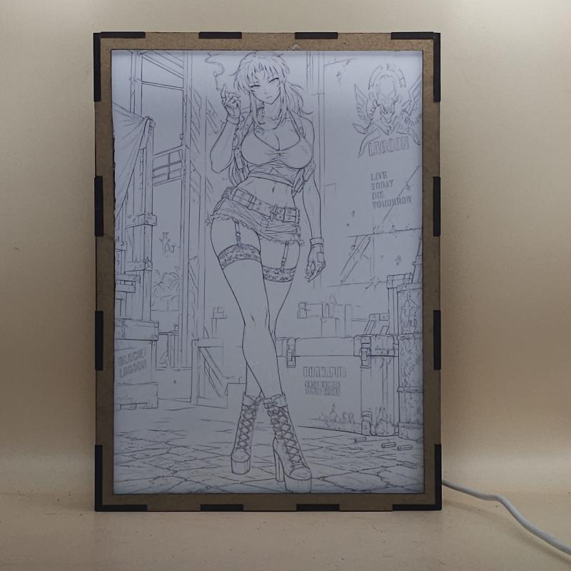 Lámpara Revy - Black Lagoon - lámpara apagada