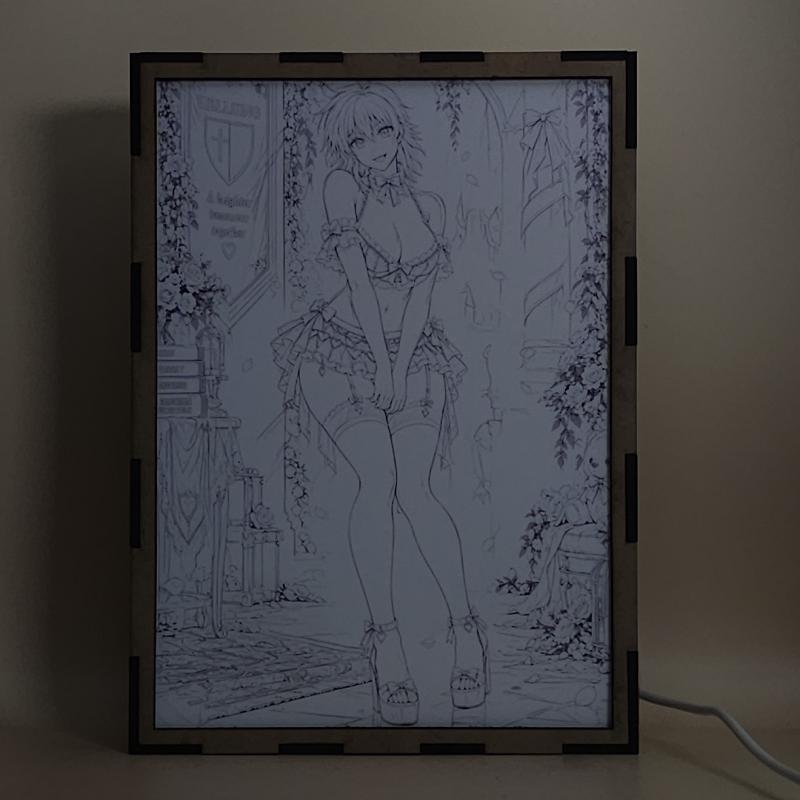 Lámpara LED Seras Victoria Hellsing - Jardín de rosas - lámpara apagada