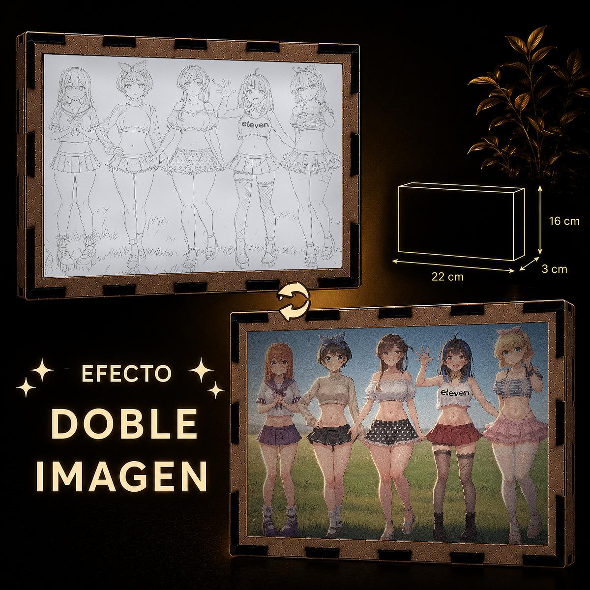 Lámpara LED Rent-A-Girlfriend - Chizuru, Mami, Ruka, Mini y Sumi - producto AnimeWaifu