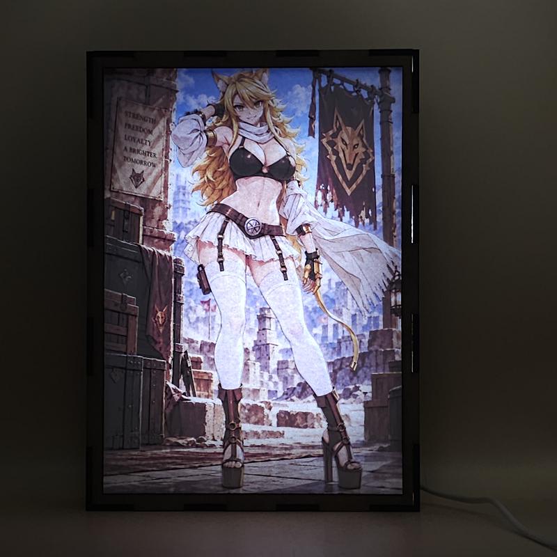 Lámpara LED Leone Akame ga Kill! - Fortaleza del lobo - lámpara encendida con luz ambiente