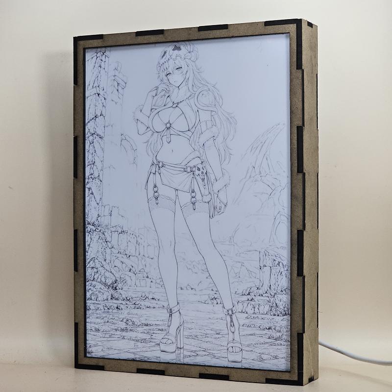 Lámpara LED Nelliel Tu Odelschwanck Bleach - Ruinas bajo el cielo azul - lámpara apagada