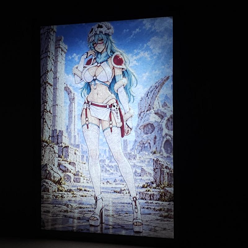 Lámpara LED Nelliel Tu Odelschwanck Bleach - Ruinas bajo el cielo azul - lámpara encendida