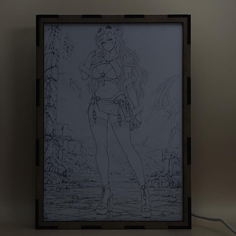 Lámpara LED Nelliel Tu Odelschwanck Bleach - Ruinas bajo el cielo azul - lámpara apagada