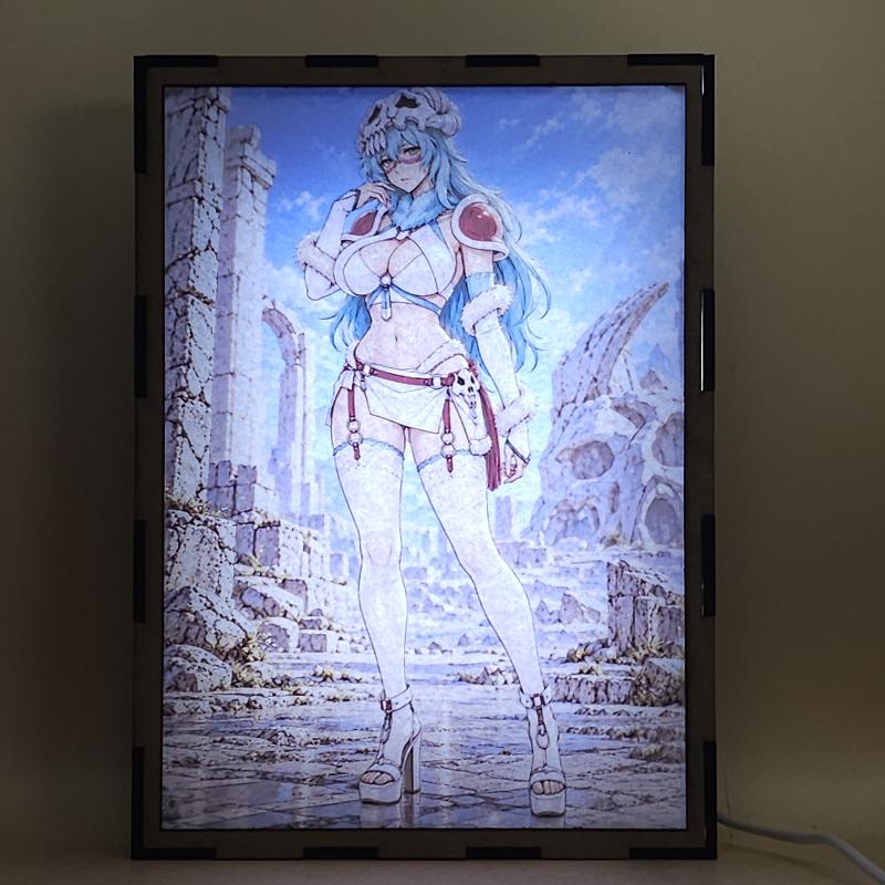 Lámpara LED Nelliel Tu Odelschwanck Bleach - Ruinas bajo el cielo azul - lámpara encendida