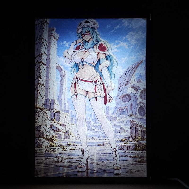 Lámpara LED Nelliel Tu Odelschwanck Bleach - Ruinas bajo el cielo azul - lámpara encendida