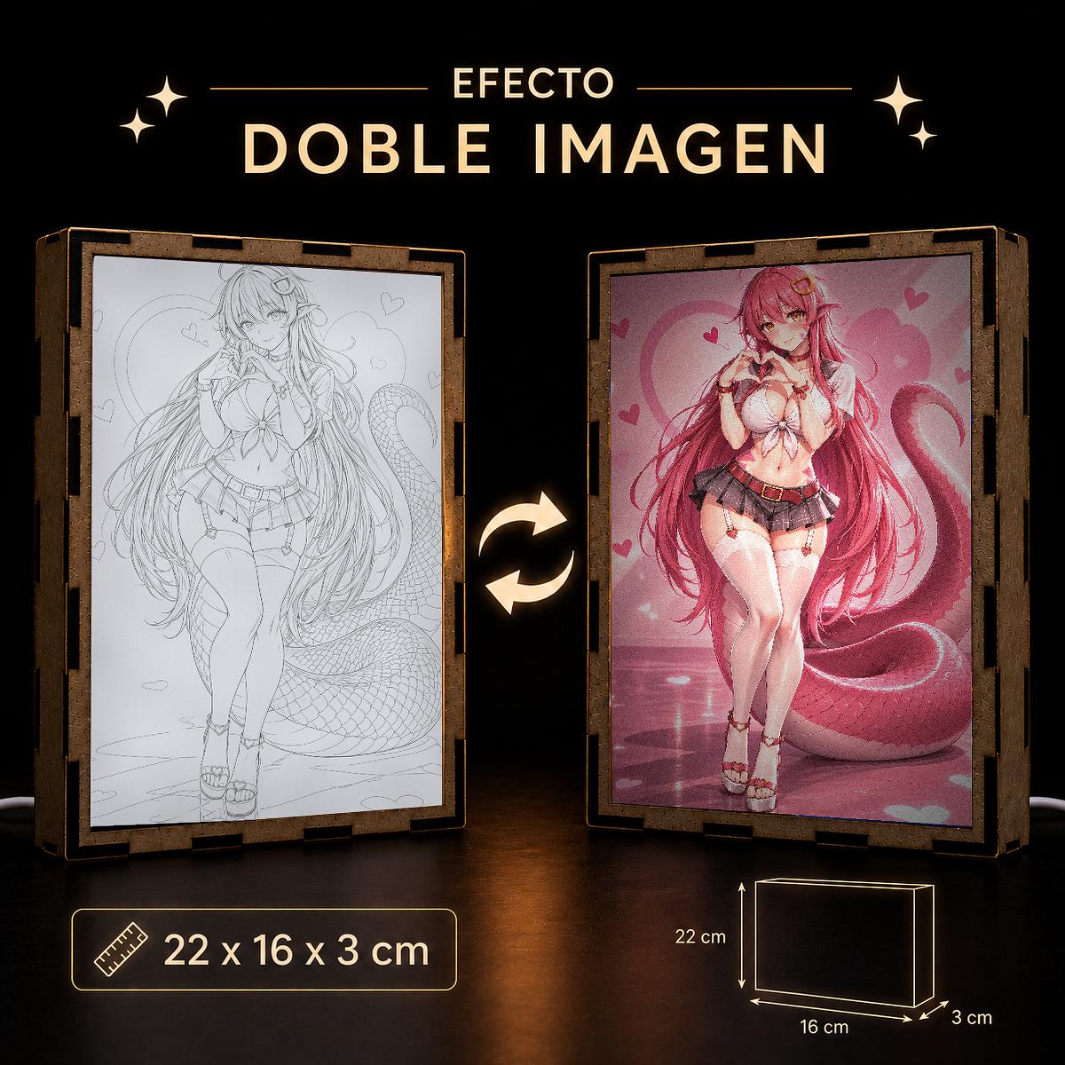 Lámpara LED Miia - Monster Musume - Corazones - producto AnimeWaifu