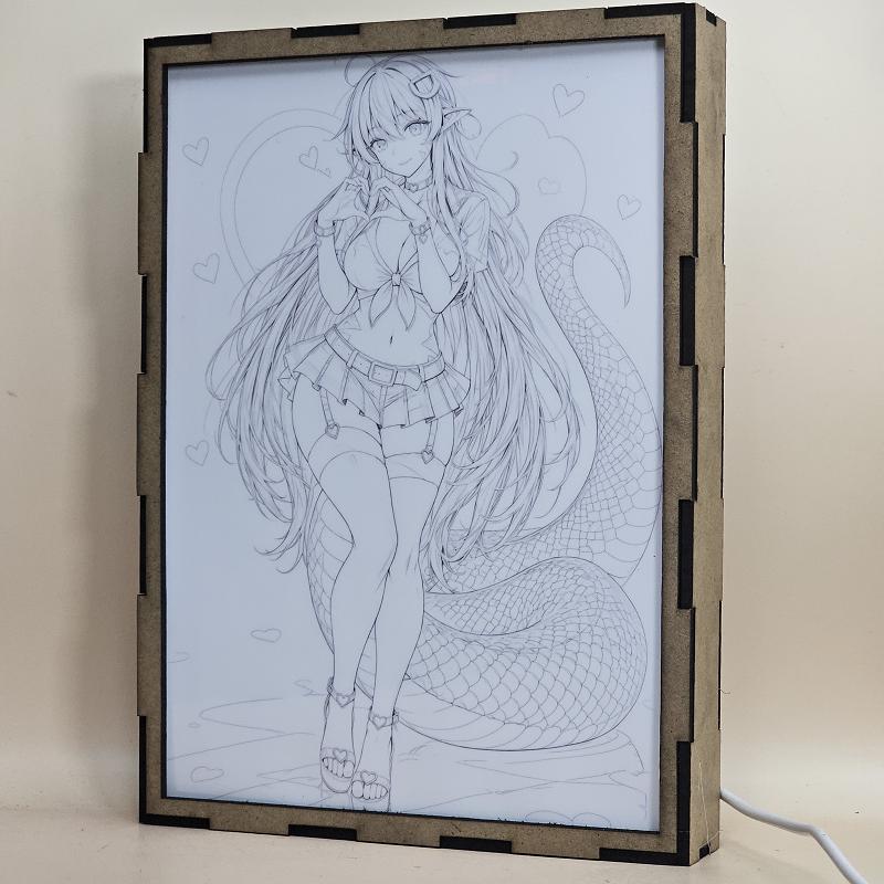 Lámpara LED Miia - Monster Musume - Corazones - lámpara apagada