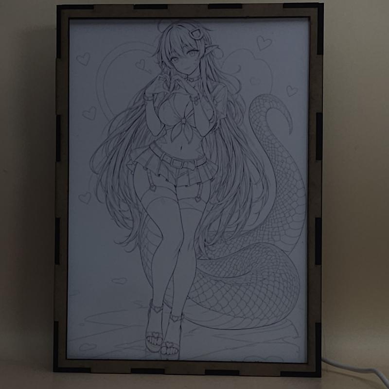 Lámpara LED Miia - Monster Musume - Corazones - lámpara apagada