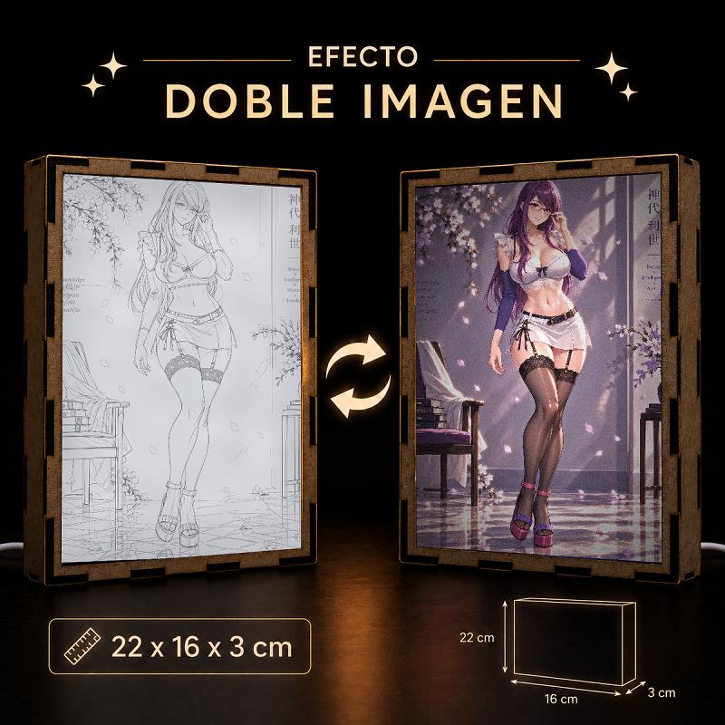 Lámpara LED Rize Kamishiro - Tokyo Ghoul - Flores - producto AnimeWaifu