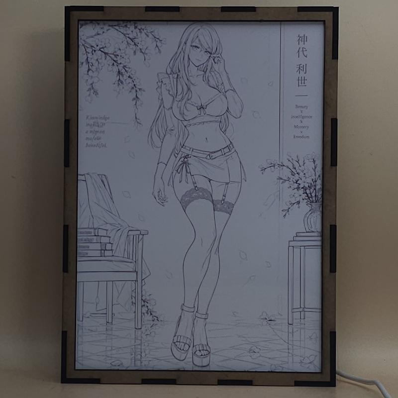 Lámpara LED Rize Kamishiro - Tokyo Ghoul - Flores - lámpara apagada