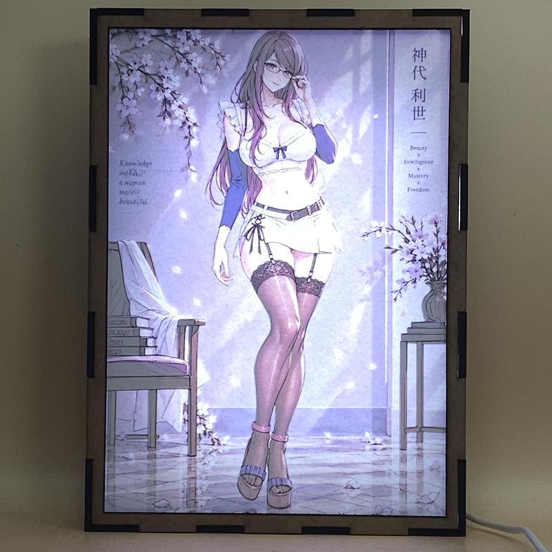 Lámpara LED Rize Kamishiro - Tokyo Ghoul - Flores - lámpara encendida con luz ambiente