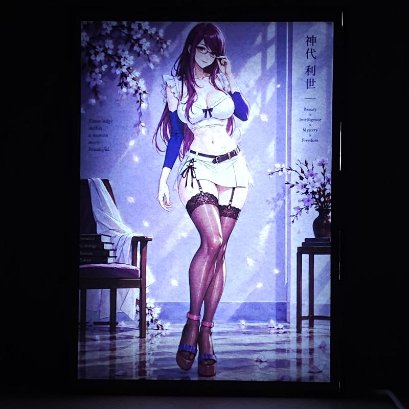 Lámpara LED Rize Kamishiro - Tokyo Ghoul - Flores - lámpara encendida