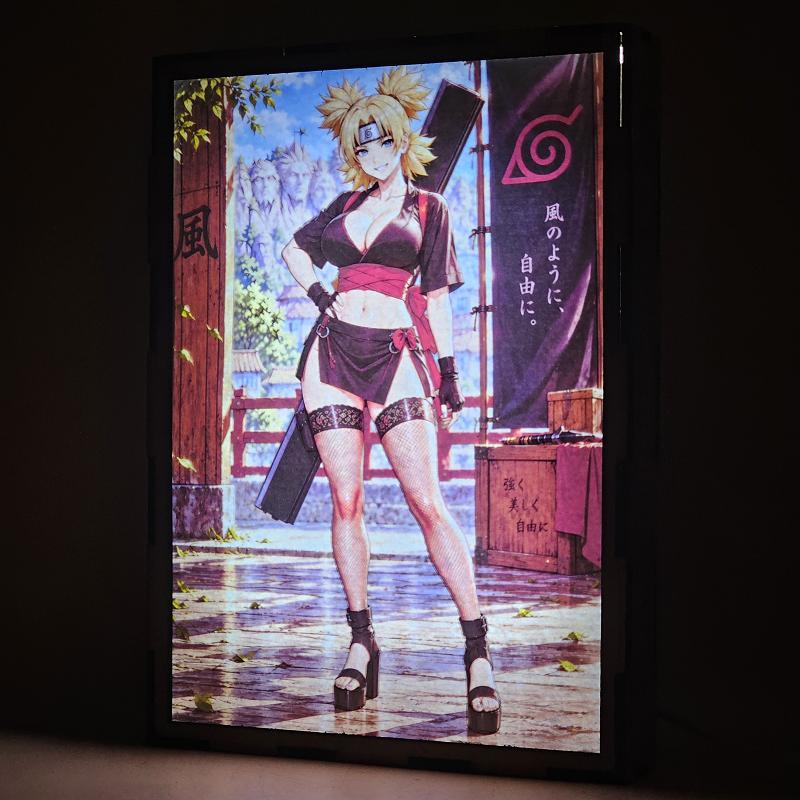 Lámpara LED Temari - Naruto - Konoha - lámpara encendida