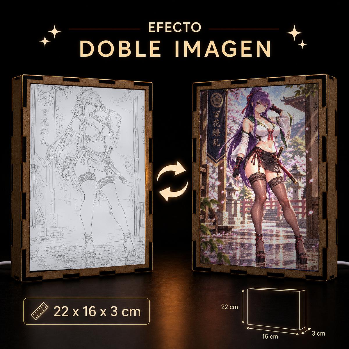 Lámpara LED Saeko Busujima - Highschool of the Dead - Sendero de Cerezos - producto AnimeWaifu