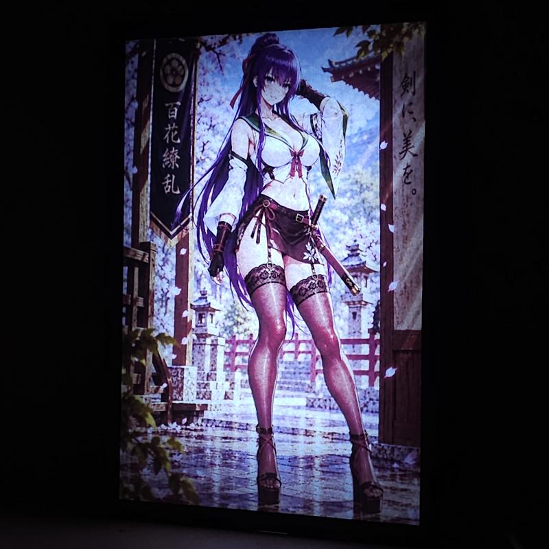 Lámpara LED Saeko Busujima - Highschool of the Dead - Sendero de Cerezos - lámpara encendida