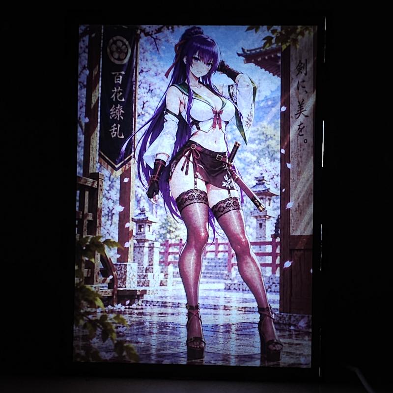 Lámpara LED Saeko Busujima - Highschool of the Dead - Sendero de Cerezos - lámpara encendida