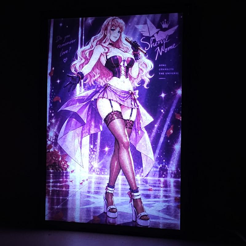Lámpara LED Sheryl Nome - Macross Frontier - Escenario Estelar - lámpara encendida