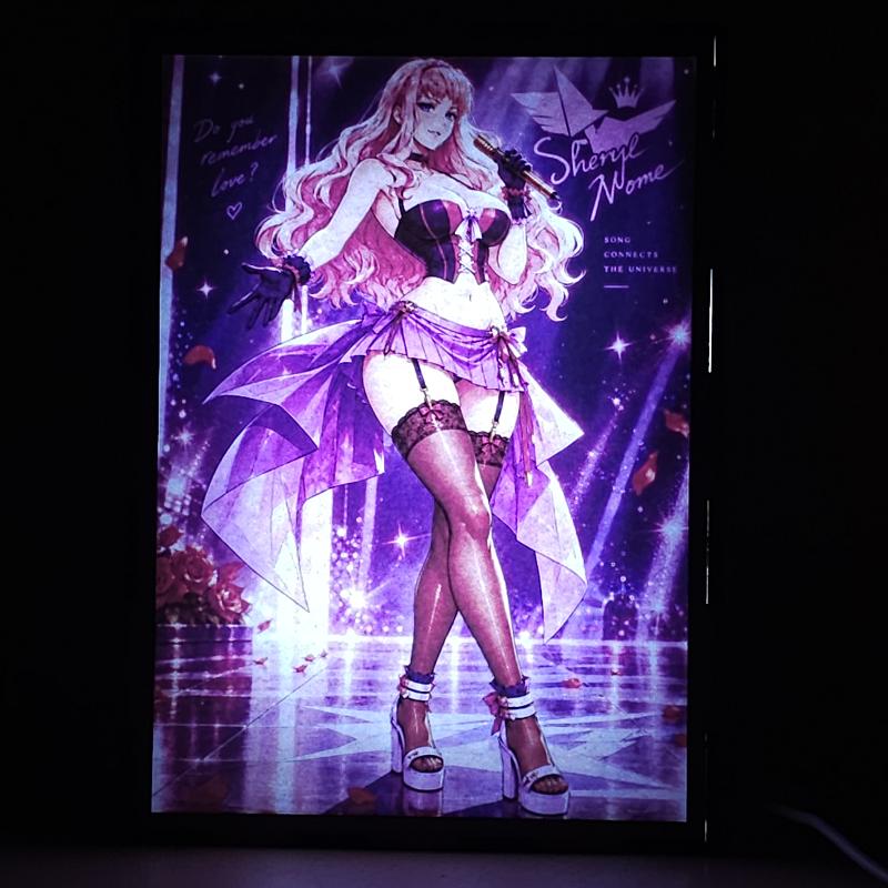 Lámpara LED Sheryl Nome - Macross Frontier - Escenario Estelar - lámpara encendida