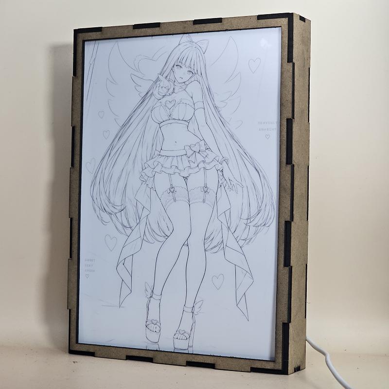 Lámpara LED Stocking Anarchy - Panty & Stocking - Ángel de Corazones - lámpara apagada