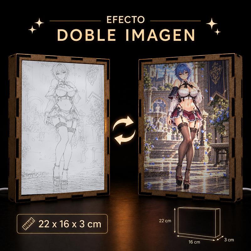 Lámpara LED Xenovia Quarta - High School DxD - Jardín de Rosas Azules - producto AnimeWaifu