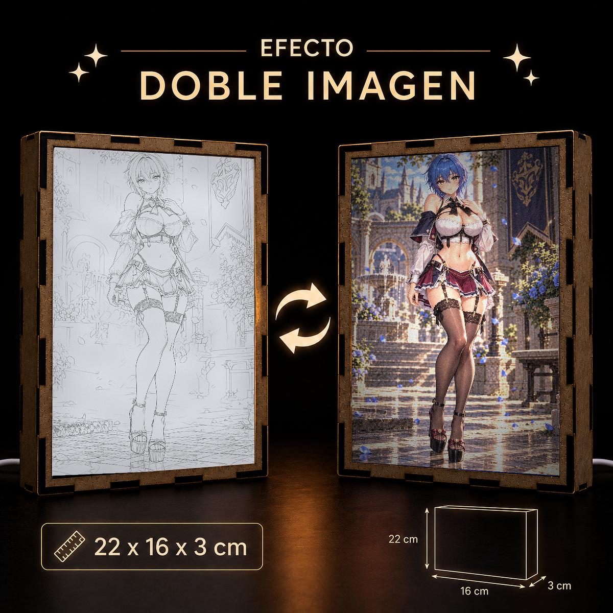 Lámpara LED Xenovia Quarta - High School DxD - Jardín de Rosas Azules - producto AnimeWaifu