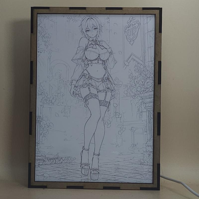 Lámpara LED Xenovia Quarta - High School DxD - Jardín de Rosas Azules - lámpara apagada