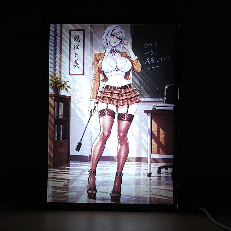Lámpara LED Meiko Shiraki - Prison School - Aula al Atardecer - lámpara encendida