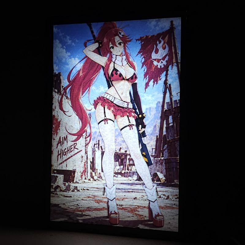 Lámpara Yoko Littner – Gurren Lagann - lámpara encendida