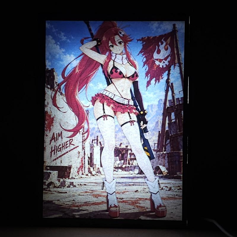 Lámpara Yoko Littner – Gurren Lagann - lámpara encendida