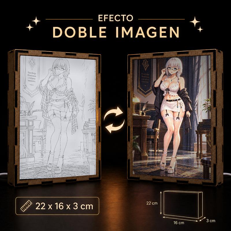 Lámpara LED Beta - Eminence in Shadow - Biblioteca del Jardín Sombrío - producto AnimeWaifu
