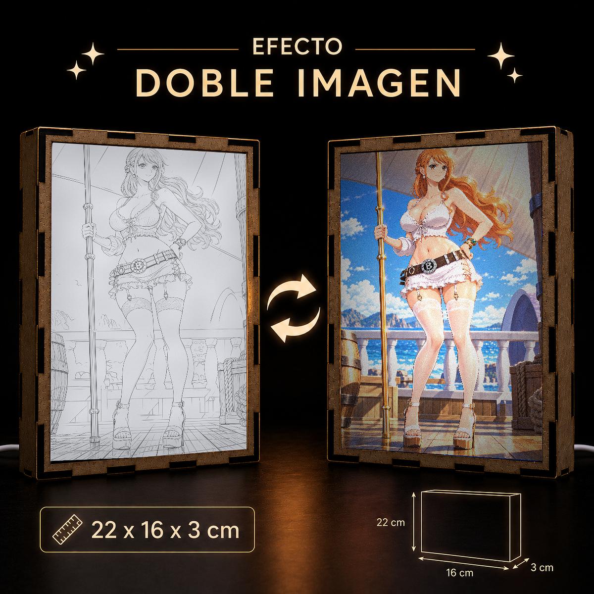 Lámpara LED Nami - One Piece - Cubierta del barco - producto AnimeWaifu