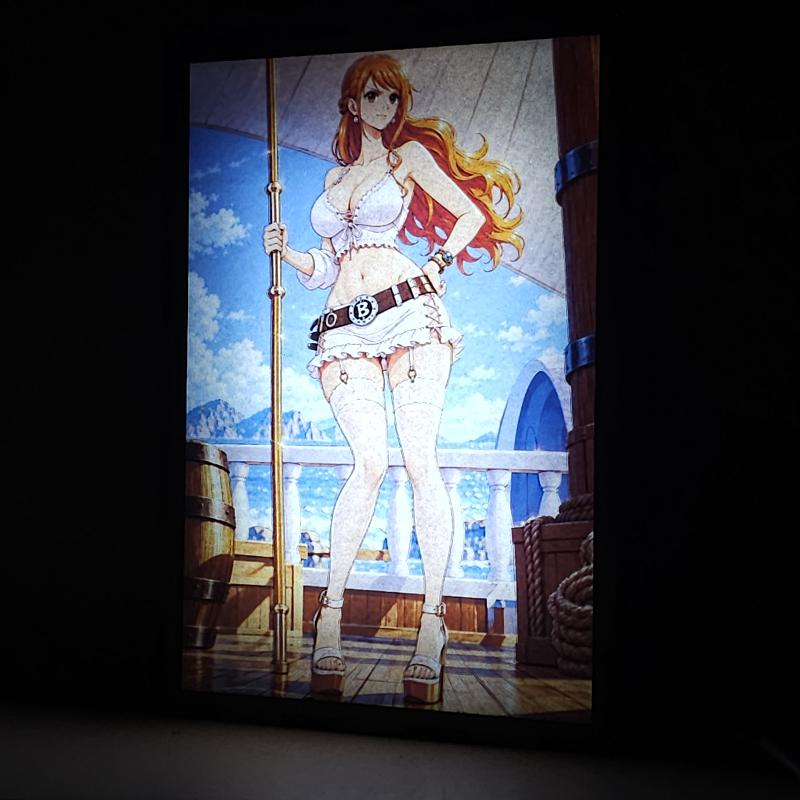 Lámpara LED Nami - One Piece - Cubierta del barco - lámpara encendida
