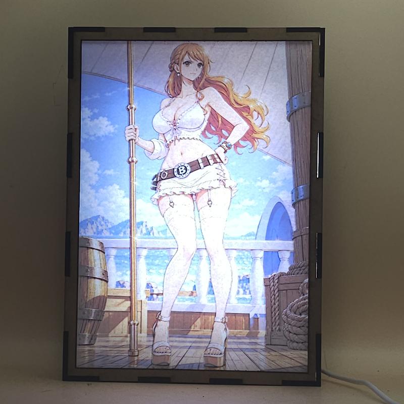 Lámpara LED Nami - One Piece - Cubierta del barco - lámpara encendida con luz ambiente