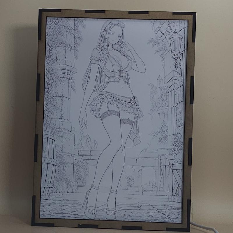 Lámpara Nico Robin – One Piece | Falda de volantes - lámpara apagada