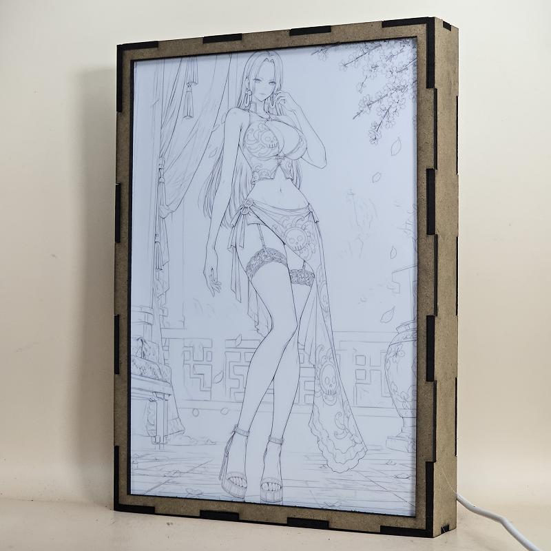 Lámpara LED Boa Hancock One Piece Rosa Oriental - lámpara apagada