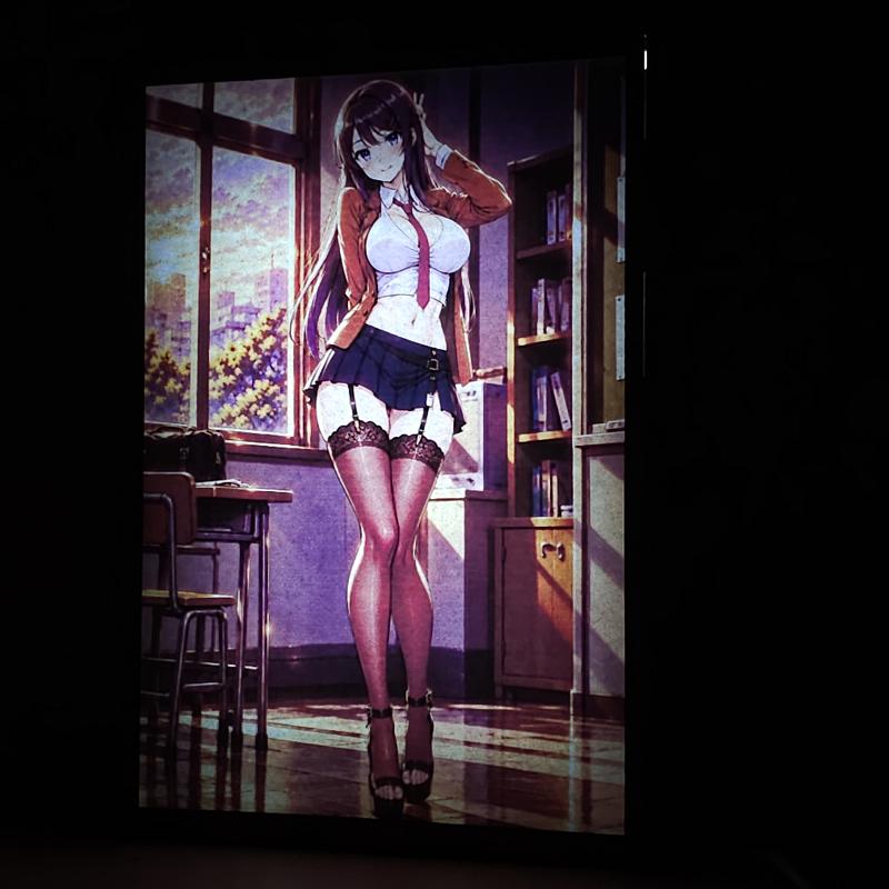 Lámpara LED Mai Sakurajima Bunny Girl Senpai Aula al Atardecer - lámpara encendida