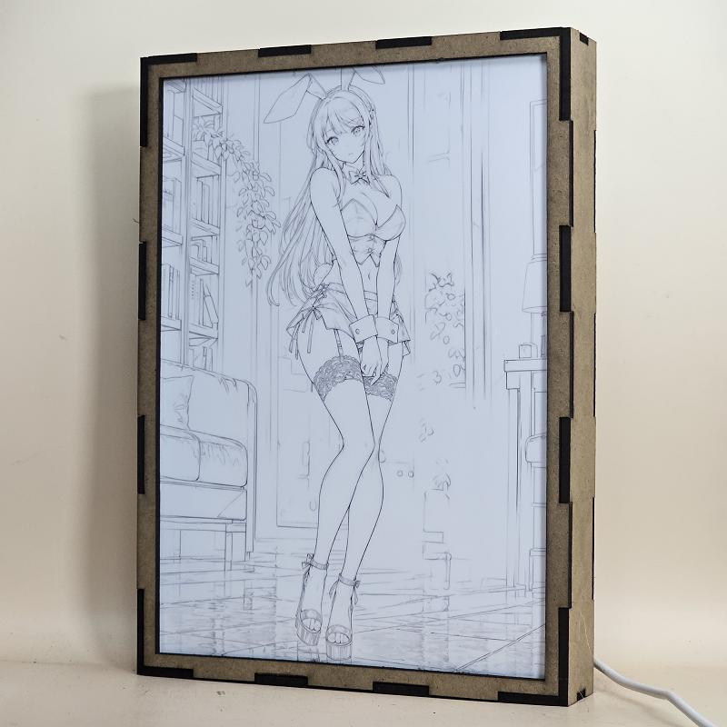 Lámpara LED Mai Sakurajima Bunny Girl Senpai Bunny Atardecer - lámpara apagada