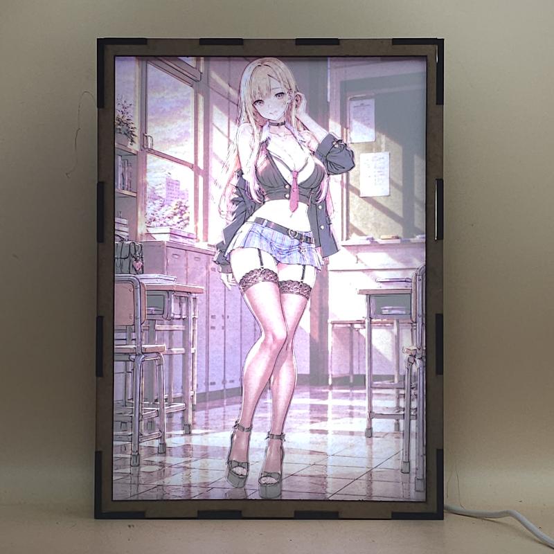 Lámpara LED Marin Kitagawa My Dress-Up Darling Uniforme Escolar - lámpara encendida con luz ambiente
