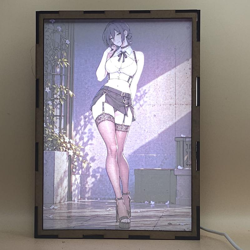 Lámpara LED Reze Chainsaw Man Jardín - lámpara encendida con luz ambiente