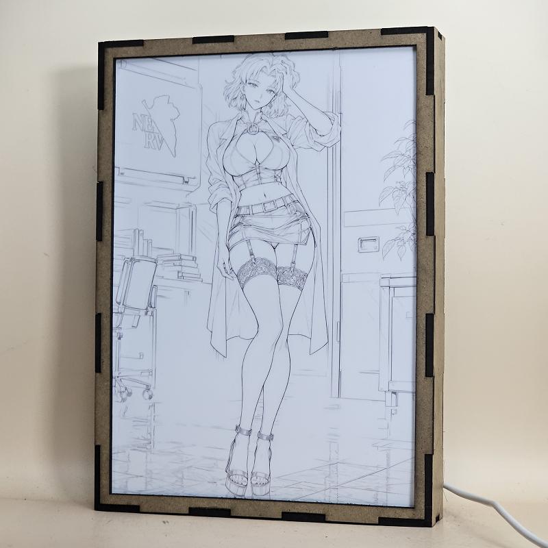 Lámpara LED Ritsuko Akagi Neon Genesis Evangelion NERV Laboratorio - lámpara apagada