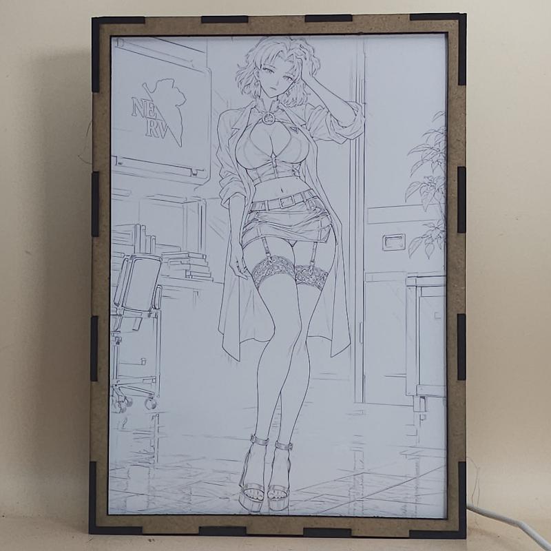 Lámpara LED Ritsuko Akagi Neon Genesis Evangelion NERV Laboratorio - lámpara apagada