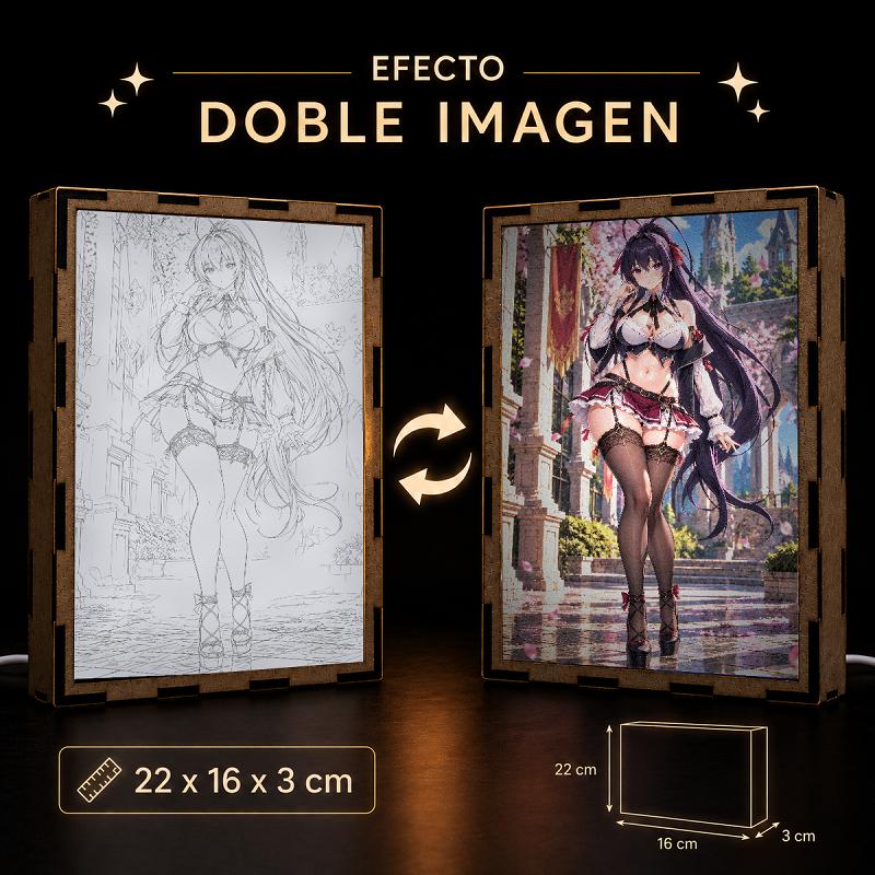 Lámpara LED Akeno Himejima High School DxD Jardín del Castillo - producto AnimeWaifu