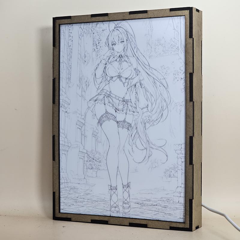 Lámpara LED Akeno Himejima High School DxD Jardín del Castillo - lámpara apagada