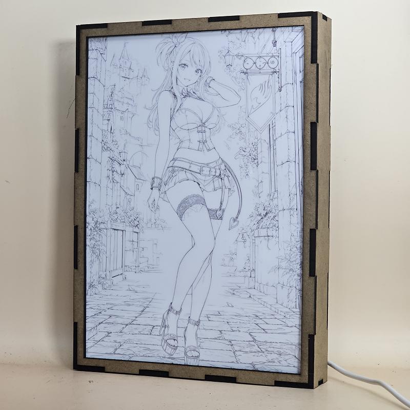 Lámpara LED Lucy Heartfilia Fairy Tail – Ciudad de Magnolia - lámpara apagada