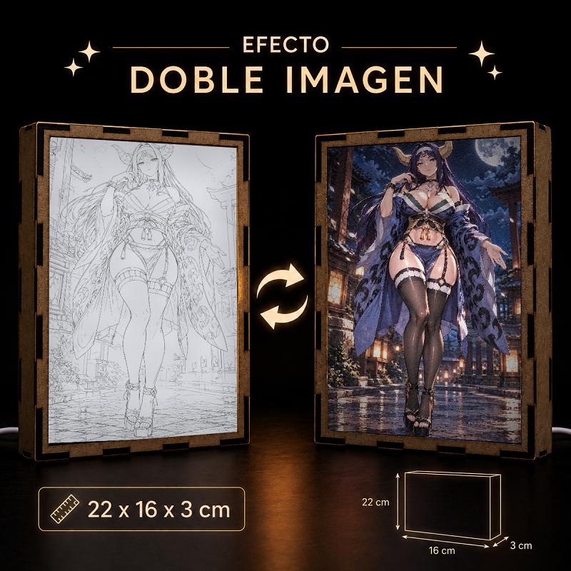 Lámpara LED Mirajane Seilah Fairy Tail – Noche de Luna - producto AnimeWaifu