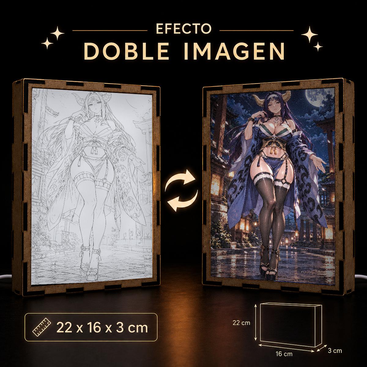 Lámpara LED Mirajane Seilah Fairy Tail – Noche de Luna - producto AnimeWaifu