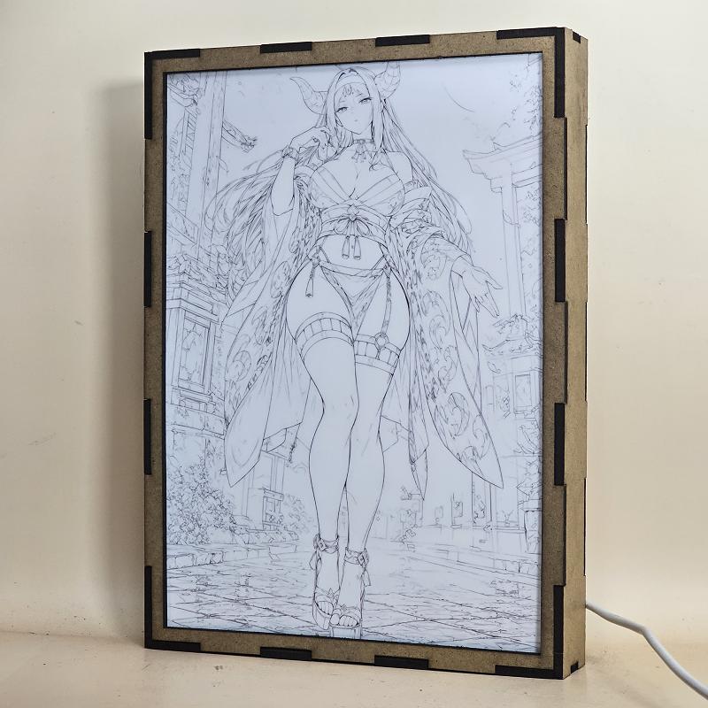Lámpara LED Mirajane Seilah Fairy Tail – Noche de Luna - lámpara apagada