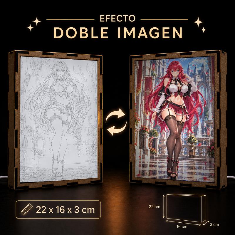 Lámpara LED Rias Gremory High School DxD – Castillo Gótico - producto AnimeWaifu